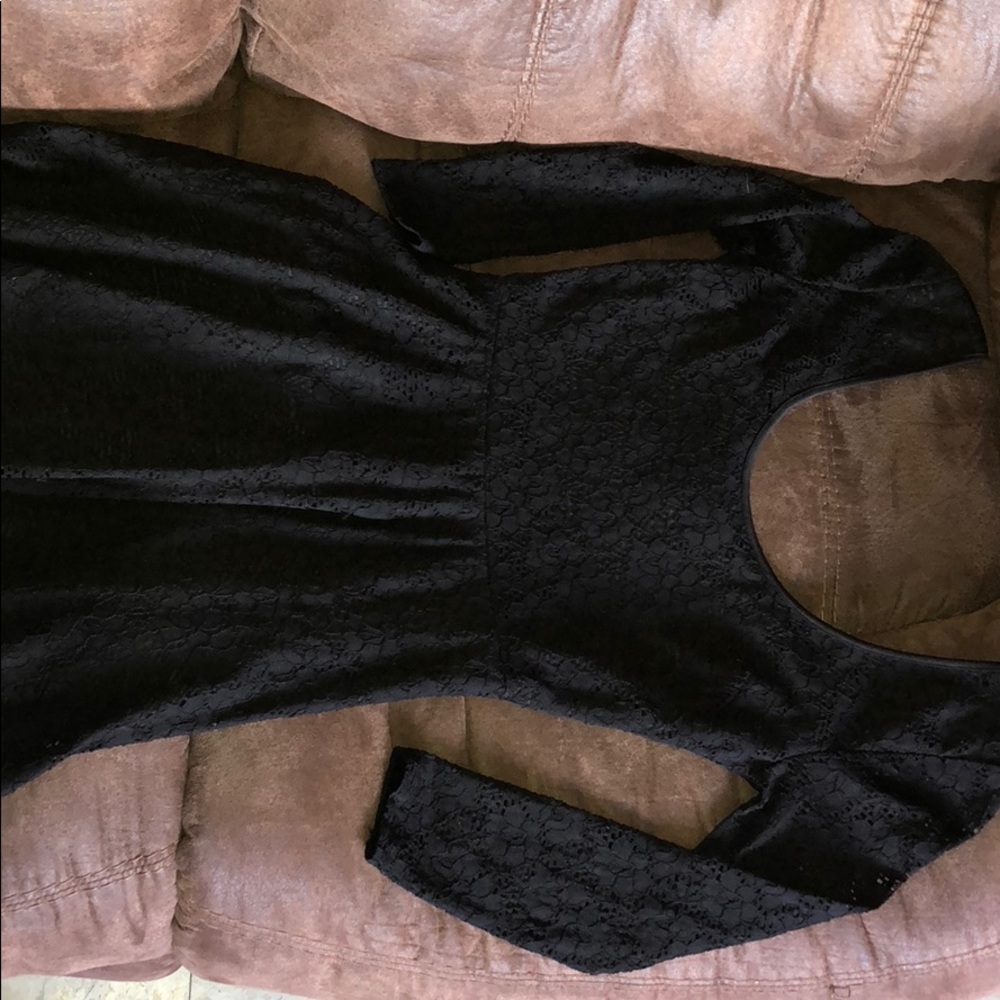 Black lace dress